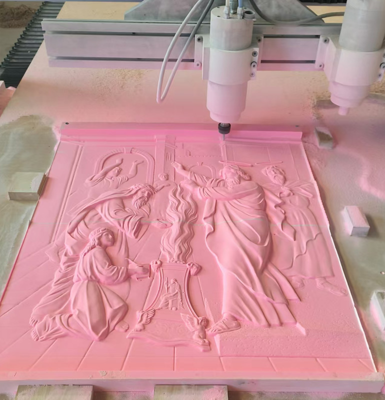 聊工機械助力湖北客戶，1325一拖二石材